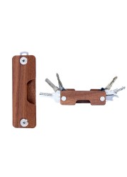 Wood Smart Key Key Holder Car Key Wallets Ring Collector Housekeeper DIY EDC Pocket Key Organizer Opener New Design Free