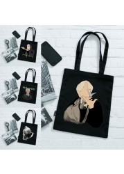 Draco Malfoy Shopping Bags Shopper Travel Bags Canvas Woman Tote Mom Designer Canvas Bags Cheap Printed Shopping Tote