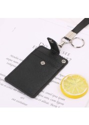 Universal ID Card Holder with Key Ring and Neck Lanyard for Men Women Kids Work Office School 5 Colors New 2019