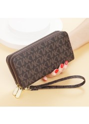 Luxury Brand Women Wallets Double Zippers Coin Bag Mobile Phone Bag Fashion Clutch Wallet Female Money Bag carteras para mujer