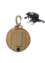 Tactical EDC Pouch Military Key Earphone Holder Men Coin Wallet Purses Army Coin Pocket With Hook Waist Belt Bag For Hunting