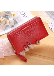 Wallet Women 2022 Lady Short Wallets Clutch Bag Money Small Purses Fold Leather Female Coin Purse Card Holder Carteira Feminina