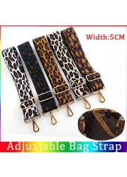 New Style Leopard Print Webbing Bag Shoulder Strap 5CM DIY Adjustable Handle Accessories