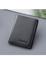 Men's Short Wallet Men Vertical Thin Wallet USD Driver's License Wallet Small Wallet