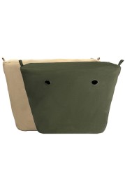 Classic Mini Size Waterproof Solid Canvas Insert Inner Liner Insert Zipper Pocket For Obag O Bag Silicone Handbag Bag