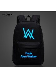 Music DJ Comic Alan Walker Faded Backpack High Quality School Bag Travel Bags For Men And Women