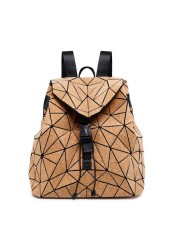 W638 kandra diamond geometric cork backpack deformation student school bags for teenage girl travel bags dropshipping