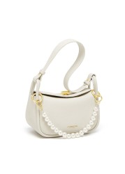 Elegant Women's Underarm Bag Shoulder Bags Pearl Decoration Fashion Trendy Luxury Designer Cowhide Female Handbags