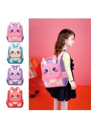 Children's school bag for girls large capacity children's backpack lightweight breathable fashion gradient princess bag for girls