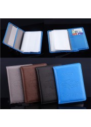 5 Colors Russian Auto Driving License Bag PU Leather On Car Cover Driving Documents Card Holder Wallet Purse 1pc