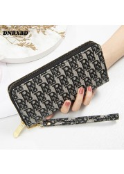 DNRXBD Long Women Wallet New Female Purses Coin Purse Card Holder Women Leather Wallets Clutch Bag Money Bag Purses Carteira