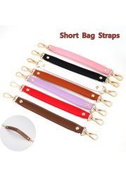 Lady PU Leather Shoulder Strap Black Handbag Strap Bag Bags DIY Handle Replacement Bag Short Straps Bags Accessories 28cm