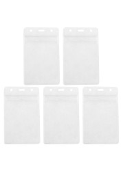 Popular Clear PVC Business Badge Exhibition ID Name Card Holders Waterproof 5X