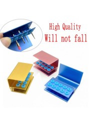 3pcs 10 Holes Dental Burs Holder Block Case For Burs High Speed ​​And Low Speed ​​Dental Burs Autoclavable Burs Holder