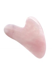 Natural Pink Quartz Jade Guasha Stone Massage Board Jade Gua Sha Scraper for Face Neck Skin Lifting Remover Beauty Care