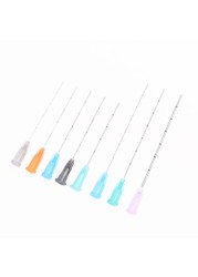 Blunt tip cannula for filler injection 18G 21G 22G 23G 25G 27G30G uric acid face fill nose slight blunt needle 2pcs/pack *10