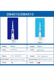 Oral B Electric Toothbrush Rotation Clean Dental Adult Toothbrush DB4010 Electric Toothbrush with 4 Additional Replacement Heads