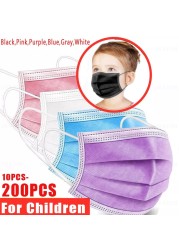 Disposable children face masks 3 ply protective kids mouth mask jetable breathing mask mascarillas quiurgicas gay niños