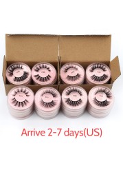 3D False Eyelashes Natural Soft Mink Hair, 4/50/100pcs Set, Wholesale