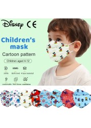 Disney Children Cartoon KN95 Face Mask 4 Layers Dust-proof Reusable Boys Girls Multicolor Collocation Printing FFP2 Mascarillas