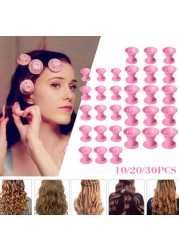 10/20/set Soft Rubber Magic Hair Care Rollers Silicone Hair Curler No Heat No Clip Hair Styling Curling DIY Tool for Hair Curler