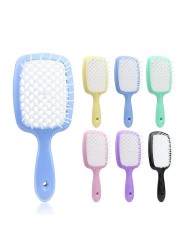 Hair Tangle Comb Detangling Hair Brush Large Plate Massage Combs Hollow Out Hair Brushes Barber Comb Salon Hair Styling Tools