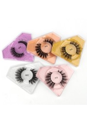 wholesale eyelashes 4/20/50/100pcs fluffy mink eyelashes 3d eyelashes makeup natural false eyelashes extension