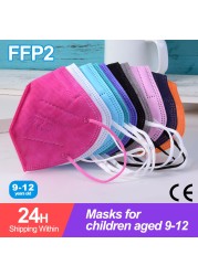 10-100pcs KN95 Mask Kids 5 Layer FFP2 Mascarillas FPP2 Approved Health Children Protective Face Mask Reusable mascarillas El Niño