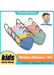 Mascarillas FPP2 Niños FFP2 9-12 Years Old Kids Child Protection Mask 5 Layers CE FFP2 Child Protection Masks KN95 KN95 Mask FFP 2