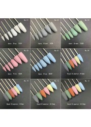 6pcs/set Rubber Silicon Nail Drill Grinding Cutter for Manicure Flexible Bit Polisher Machine Electric Nail File Art Tools