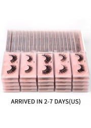 Lanjinglin - Artificial mink eyelashes in bulk, natural eyelashes, wholesale