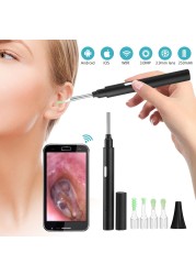 WIFI Otoscope io الذكية البصرية الأذن عصا الأذن الشمع نظافة الأذن ملعقة تنظيف بالمنظار خلال أذني منظار الأذن Borescope الأذن نظيفة