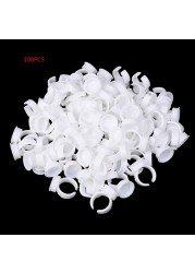 100pcs Disposable Permanent Makeup Ring No Divider Tattoo Ink Pigment Holder Cup Size S/M/L