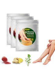 10pcs Natural Mugwort Ginger Herb Detox Foot Soak Anti Edema Dysmenorrhea Insomnia Effervescent Powder Weight Loss Relax