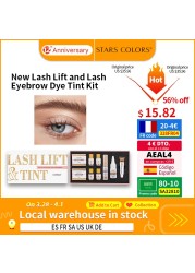 ECONEXEL New Eyelash Eyebrow Dye Tint Kit Professional Lash Lifting Eyebrow Dyeing Mascara Make Up Setting