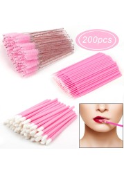 Disposable Eyelash Brushes Set, 200 Pieces, Cotton Buds, Straightener, Eyelash Extension Accessories