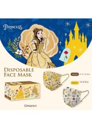 Disney 2022 New Adult/Child Anime Cartoon Disposable Mask Frozen Cartoon Masks Anime Kawaii Three Protective Layer Cartoon