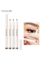 FOCALLURE - 4 Prong Liquid Eyebrow Pencil, Natural Makeup, Waterproof, Durable, Easy to Create Wild, TSLM1