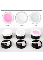 UV LED Gel Nail Polish 20g Solid Nail Gel Extension 3 Colors Extension TSLM1