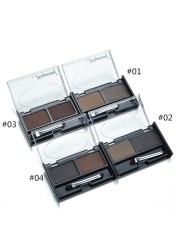 MYG 4 Colors Waterproof Eyebrow Powder Long Lasting Eye Shadow Eyebrow Palette + Eyebrow Brush