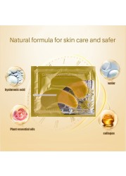 20pcs=10Pairs Beauty Gold Crystal Collagen Eye Mask Eye Patch For Eyes Mask Acne Korean Collagen Mask Skin Care