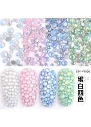 350pcs/bag Nail Art Accessories Flat Diamond Nail Diamond Glass Crystal Diamond Diamond Small Zircon Nail Art Decorations DIY