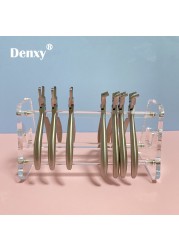 Denxy 1 قطعة سميكة عالية الجودة الأسنان كماشة حامل واضح الاكريليك أداة رف كماشة الجرف اكسسوارات الأسنان