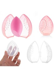 Mold Proof Puff Drying Holder Easy to Carry Sponge Display Storage Cosmetic Puff Holder Egg Shape Box Makeup Accessories