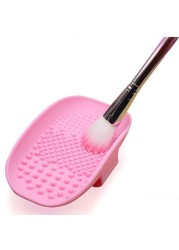 1pc Silicone Makeup Brush Cleaning Mat Cosmetic Brush Cleaner Palette Scrub Professional Makeup Brush Washing Pad Tools