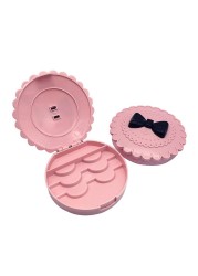 1pc Plastic Fake Eyelash Storage Box Makeup Cosmetic Magnetic Eye Lashes Cute Pink Flower Case Makeup Cosmetic Tools