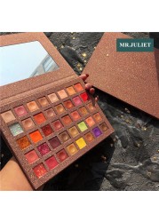 40 color eyeshadow palette super flash powder sequin pearlescent waterproof beginner earth color eyeshadow palette