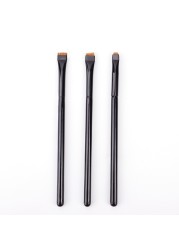 3pcs Professional Eye Makeup Brush Flat Eyeliner Brushes Angle Eyebrow Delicate Application Detail Outline Eye Make Up Brush