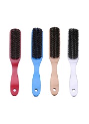 Men's and Women's Wooden Handle Hair Brush Solid Boar Bristle Combs for Beard and Hair Styling