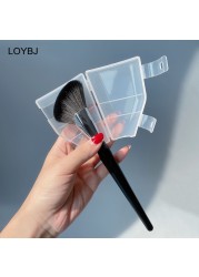 Loebig 72# Fan Contour Brush Professional Face Blush Highlighting Bronzer Contour Powder Brush Soft Synthetic Hair Sculpting Brushes